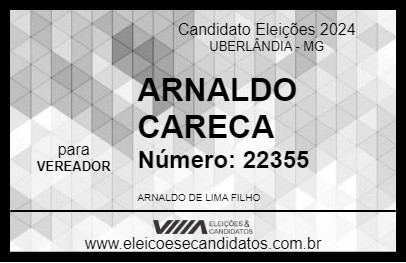 Candidato ARNALDO CARECA 2024 - UBERLÂNDIA - Eleições