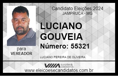 Candidato LUCIANO GOUVEIA 2024 - JAMPRUCA - Eleições