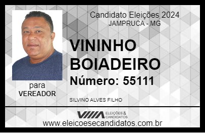 Candidato VININHO BOIADEIRO 2024 - JAMPRUCA - Eleições