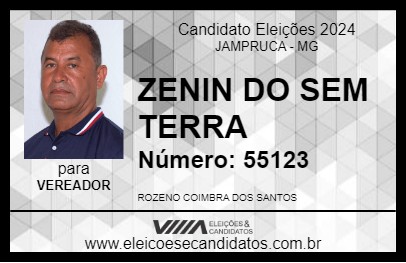 Candidato ZENIN DO SEM TERRA 2024 - JAMPRUCA - Eleições