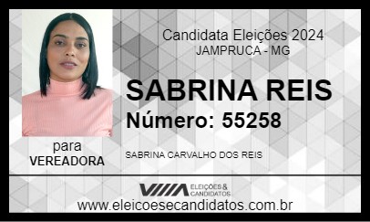 Candidato SABRINA REIS 2024 - JAMPRUCA - Eleições