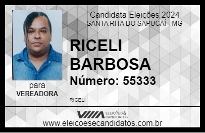 Candidato RICELI BARBOSA 2024 - SANTA RITA DO SAPUCAÍ - Eleições