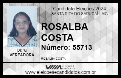 Candidato ROSALBA COSTA 2024 - SANTA RITA DO SAPUCAÍ - Eleições