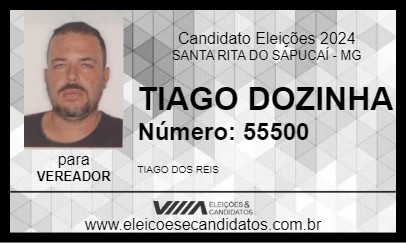 Candidato TIAGO DOZINHA 2024 - SANTA RITA DO SAPUCAÍ - Eleições