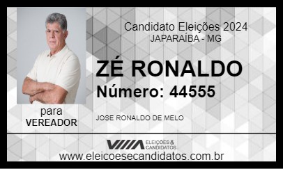 Candidato ZÉ RONALDO 2024 - JAPARAÍBA - Eleições