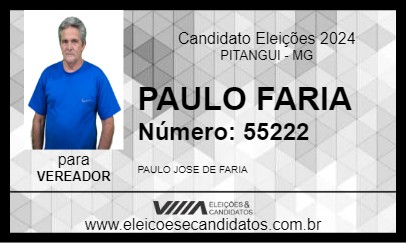 Candidato PAULO FARIA 2024 - PITANGUI - Eleições