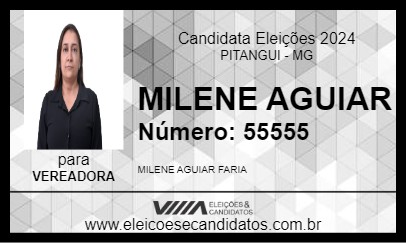 Candidato MILENE AGUIAR 2024 - PITANGUI - Eleições