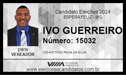 Candidato IVO GUERREIRO 2024 - ESPERA FELIZ - Eleições