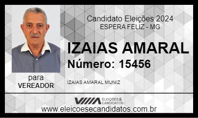 Candidato IZAIAS AMARAL 2024 - ESPERA FELIZ - Eleições