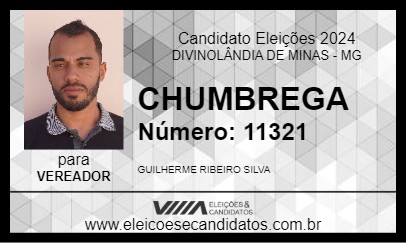 Candidato CHUMBREGA 2024 - DIVINOLÂNDIA DE MINAS - Eleições