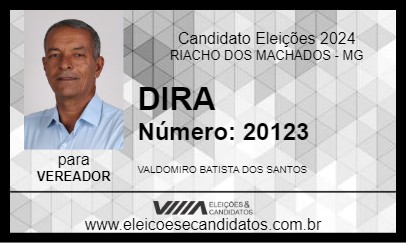 Candidato DIRA 2024 - RIACHO DOS MACHADOS - Eleições