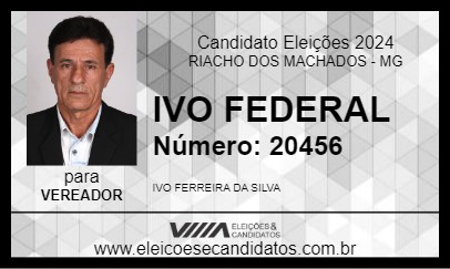 Candidato IVO FEDERAL 2024 - RIACHO DOS MACHADOS - Eleições