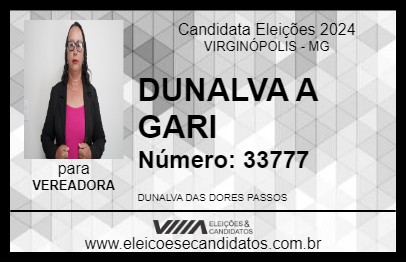 Candidato DUNALVA A GARI 2024 - VIRGINÓPOLIS - Eleições