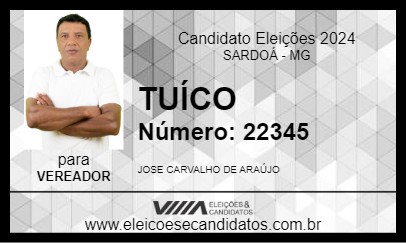 Candidato TUÍCO 2024 - SARDOÁ - Eleições