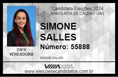 Candidato SIMONE SALLES 2024 - SANTA RITA DE CALDAS - Eleições