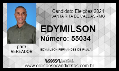 Candidato EDYMILSON 2024 - SANTA RITA DE CALDAS - Eleições