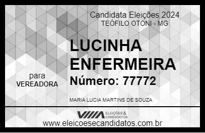 Candidato LUCINHA ENFERMEIRA 2024 - TEÓFILO OTONI - Eleições