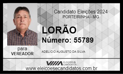 Candidato LORÃO 2024 - PORTEIRINHA - Eleições