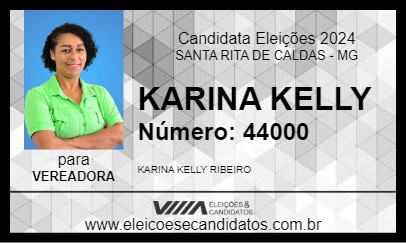 Candidato KARINA KELLY 2024 - SANTA RITA DE CALDAS - Eleições