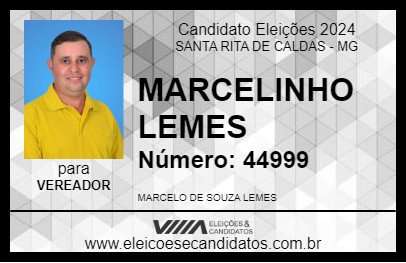 Candidato MARCELINHO LEMES 2024 - SANTA RITA DE CALDAS - Eleições