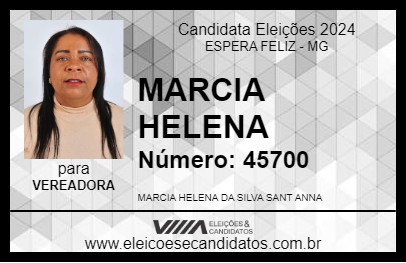 Candidato MARCIA HELENA 2024 - ESPERA FELIZ - Eleições