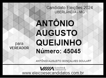 Candidato ANTÔNIO AUGUSTO QUEIJINHO 2024 - UBERLÂNDIA - Eleições