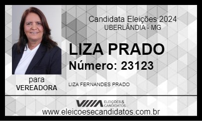 Candidato LIZA PRADO 2024 - UBERLÂNDIA - Eleições