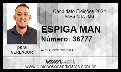 Candidato ESPIGA MAN 2024 - VARGINHA - Eleições