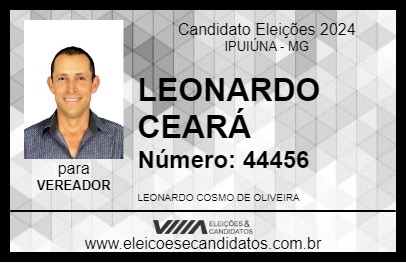 Candidato LEONARDO CEARÁ 2024 - IPUIÚNA - Eleições