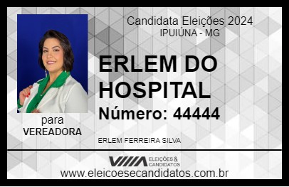 Candidato ERLEM DO HOSPITAL 2024 - IPUIÚNA - Eleições