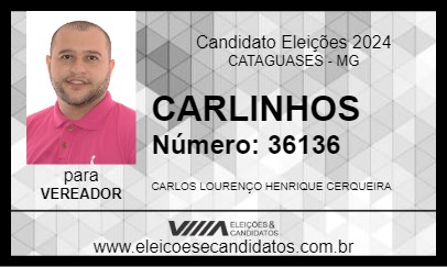 Candidato CARLINHOS 2024 - CATAGUASES - Eleições