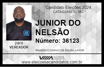 Candidato JUNIOR DO NELSÃO 2024 - CATAGUASES - Eleições