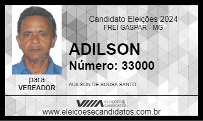 Candidato ADILSON 2024 - FREI GASPAR - Eleições