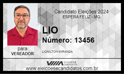 Candidato LIO 2024 - ESPERA FELIZ - Eleições