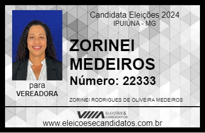 Candidato ZORINEI MEDEIROS 2024 - IPUIÚNA - Eleições