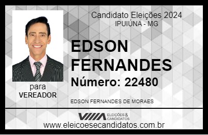 Candidato EDSON FERNANDES 2024 - IPUIÚNA - Eleições