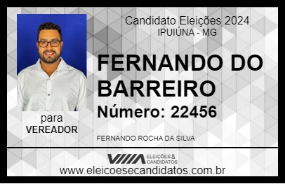 Candidato FERNANDO DO BARREIRO 2024 - IPUIÚNA - Eleições