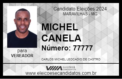 Candidato MICHEL CANELA 2024 - MARAVILHAS - Eleições