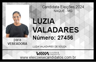 Candidato LUZIA VALADARES 2024 - NAQUE - Eleições