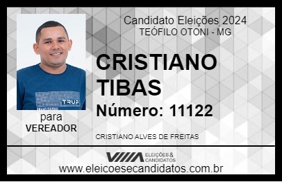 Candidato CRISTIANO TIBAS 2024 - TEÓFILO OTONI - Eleições