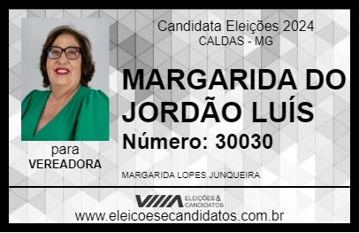 Candidato MARGARIDA DO JORDÃO LUÍS 2024 - CALDAS - Eleições