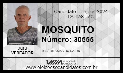 Candidato MOSQUITO 2024 - CALDAS - Eleições