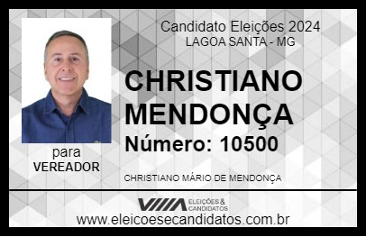 Candidato CHRISTIANO MENDONÇA 2024 - LAGOA SANTA - Eleições