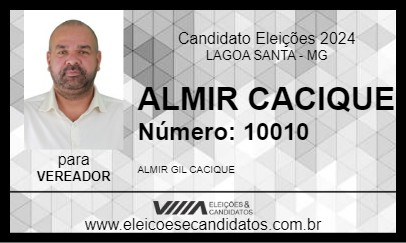 Candidato ALMIR CACIQUE 2024 - LAGOA SANTA - Eleições