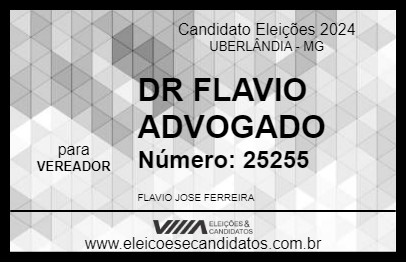 Candidato DR FLAVIO ADVOGADO 2024 - UBERLÂNDIA - Eleições