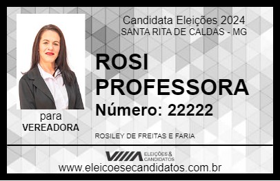 Candidato ROSI PROFESSORA 2024 - SANTA RITA DE CALDAS - Eleições