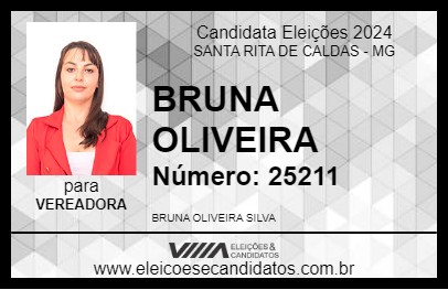 Candidato BRUNA OLIVEIRA 2024 - SANTA RITA DE CALDAS - Eleições