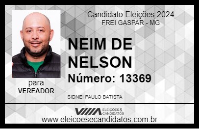 Candidato NEIM DE NELSON 2024 - FREI GASPAR - Eleições