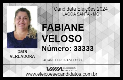 Candidato FABIANE VELOSO 2024 - LAGOA SANTA - Eleições