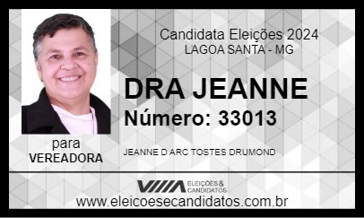 Candidato DRA JEANNE 2024 - LAGOA SANTA - Eleições